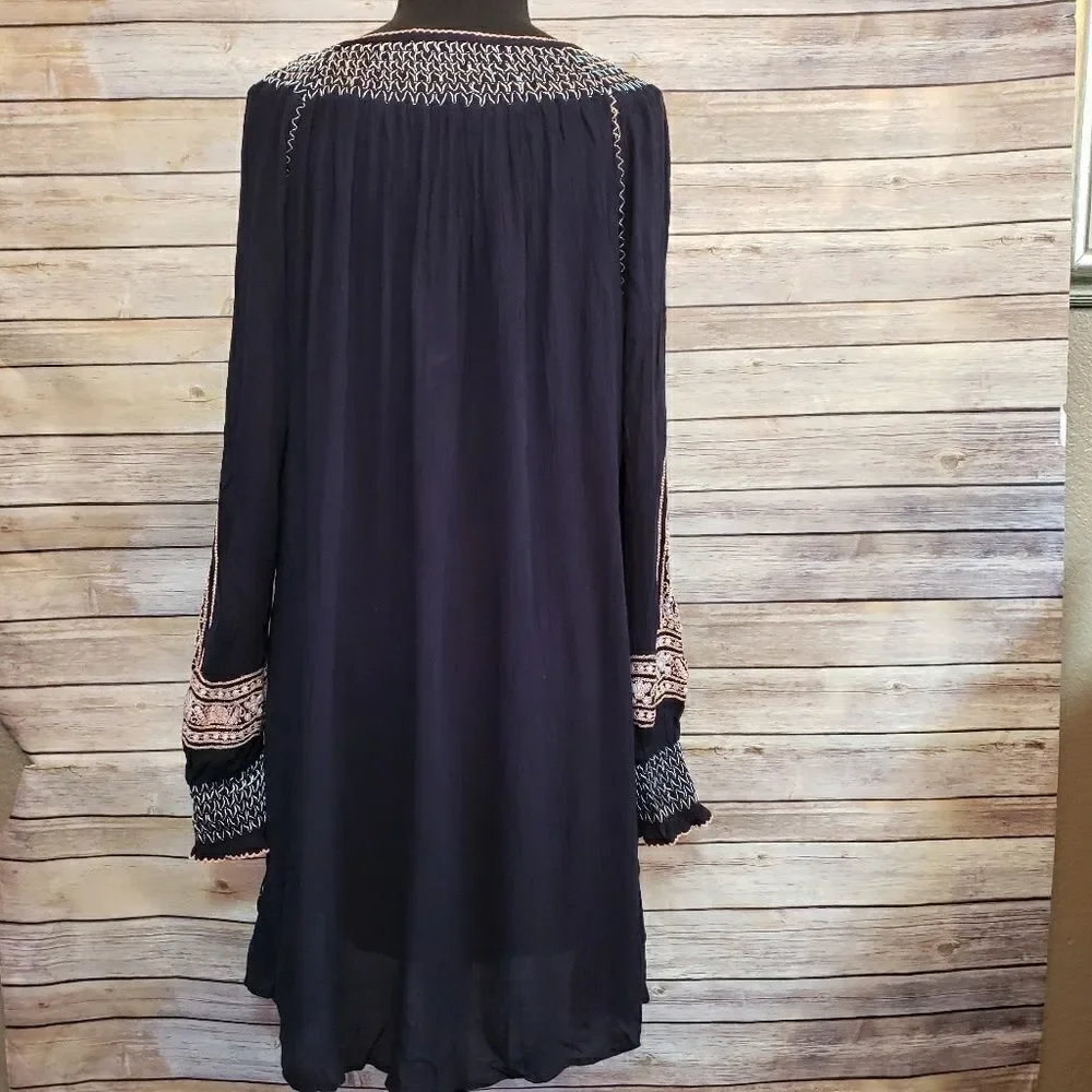 Free People Wind Willow Embroidered Tunic